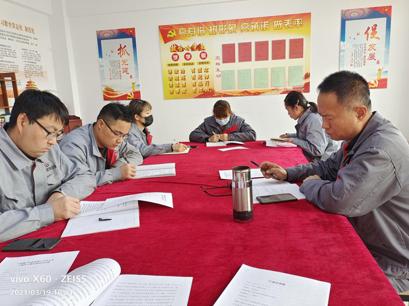 寧夏鑫爾特公司：組織開展“學黨史，重溫長征精神”主題黨日教育活動